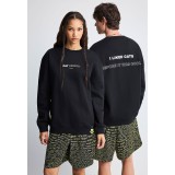 Unisex Sweatshirt Black - GRWN Cat Person Image 