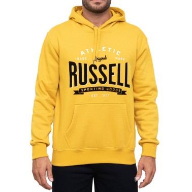 Russell Athletic Μουσταρδί - Ανδρική Μπλούζα Φούτερ
