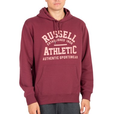 Ανδρική Μπλούζα Φούτερ Russell Athletic Μπορντό A2-019-2-482 