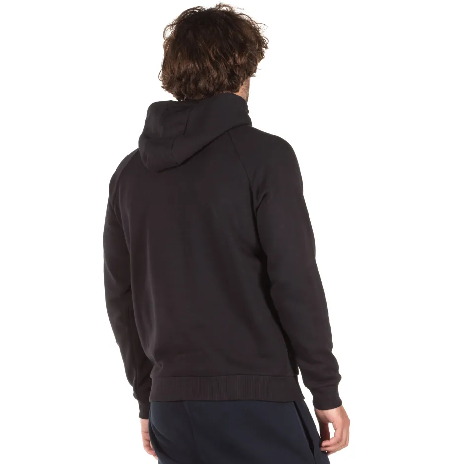 UNDER ARMOUR RIVAL FLEECE LOGO HOODIE 1329745 001 Black Zakcret.gr