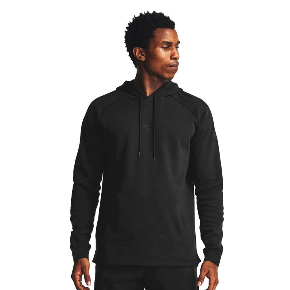 UNDER ARMOUR PROJECT ROCK CC HOODIE SWEATER 1357193-001 Black
