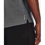 UNDER ARMOUR PROJECT ROCK CHARGED COTTON® MEN'S SHORT SLEEVE HOODIE 1361719-012 Black Image 1