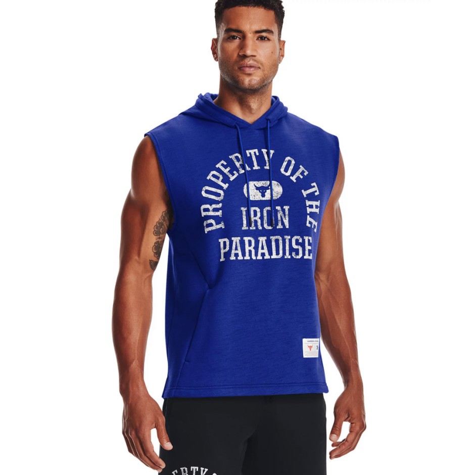 UNDER ARMOUR UA PROJECT ROCK CC FLEECE SL HD 1367034-400 Royal Blue