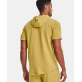 UNDER ARMOUR PROJECT ROCK TERRY SHORT SLEEVE HOODIE 1370465-760 Yellow