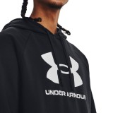 UNDER ARMOUR RIVAL FLEECE LOGO HD 1379758-001 Black Image 3