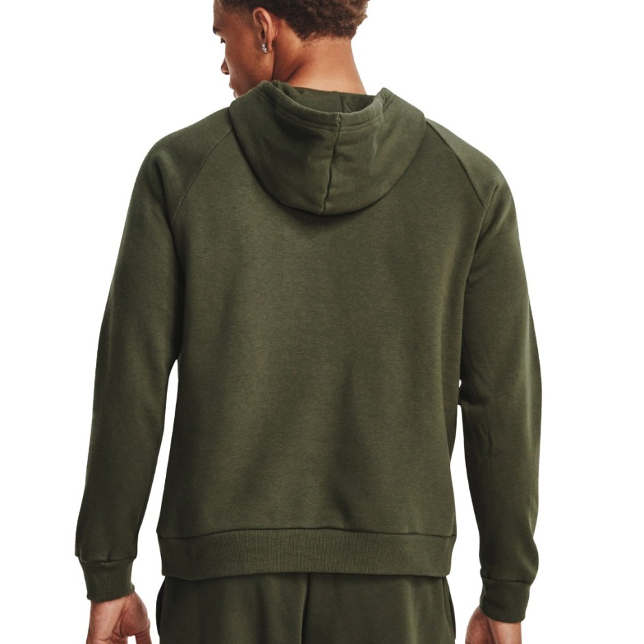 Ανδρικό Φούτερ Με Κουκούλα Χακί - Under Armour Rival Fleece Logo 