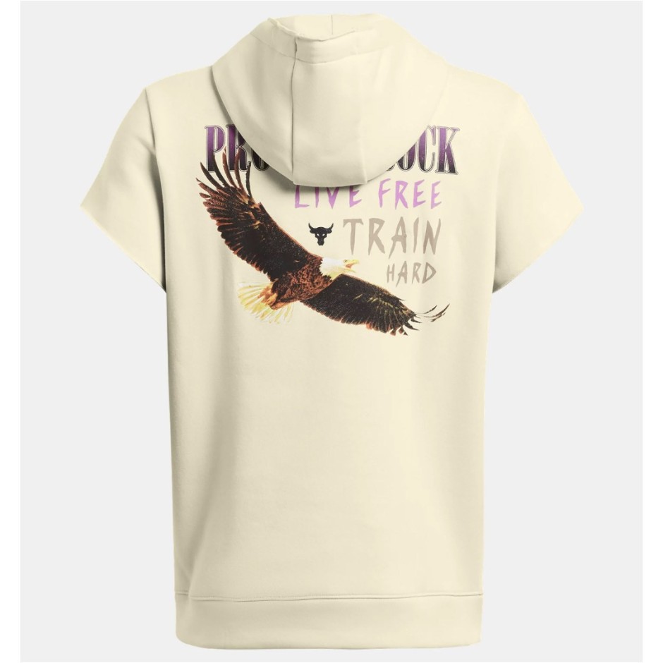 UNDER ARMOUR PJT RCK Q1 SS ESS FLEECE HDY 1383209-273 Ecru