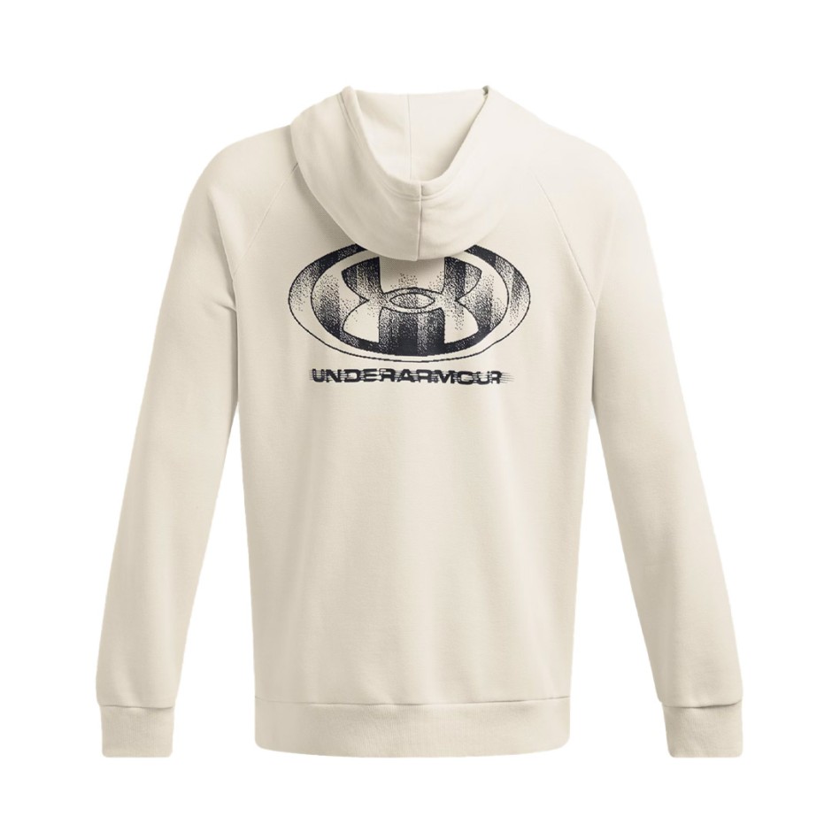 UNDER ARMOUR RIVAL FLC TXTR CG HOODIE 1389428-110 Ecru