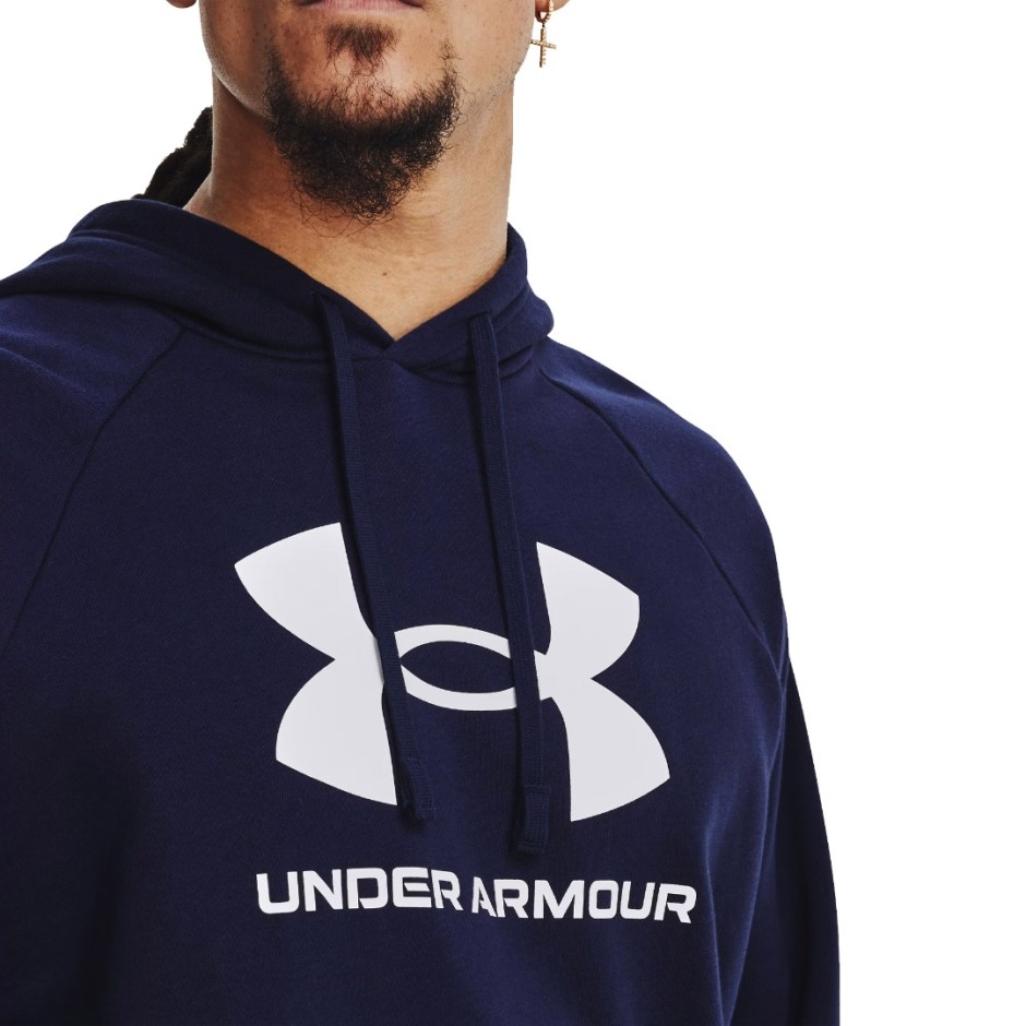 Ανδρικό Φούτερ Με Κουκούλα Μπλε - Under Armour Rival Fleece Logo