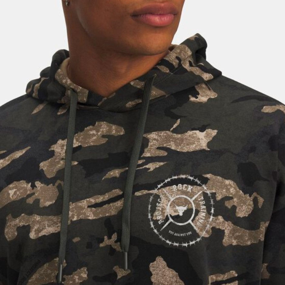 Ανδρικό Φούτερ Προπόνησης Παραλλαγή - Under Armour Project Rock All Over Print Terry