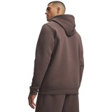 UNDER ARMOUR ICON FLEECE HOODIE 1373880-201 Brown Image 0
