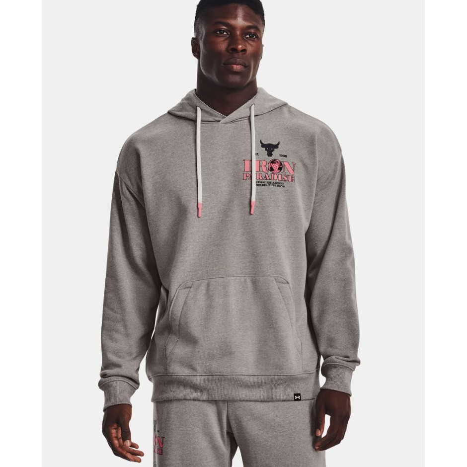 UNDER ARMOUR PROJECT ROCK HG HWT TERRY HDY 1373562-294 Grey