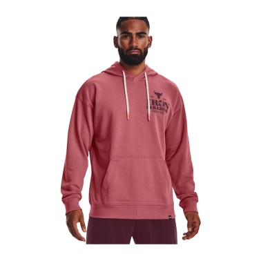 Ανδρική Μπλούζα Φούτερ Προπόνησης UNDER ARMOUR PROJECT ROCK HG HWT TERRY HDY Μπορντό 1373562-600 