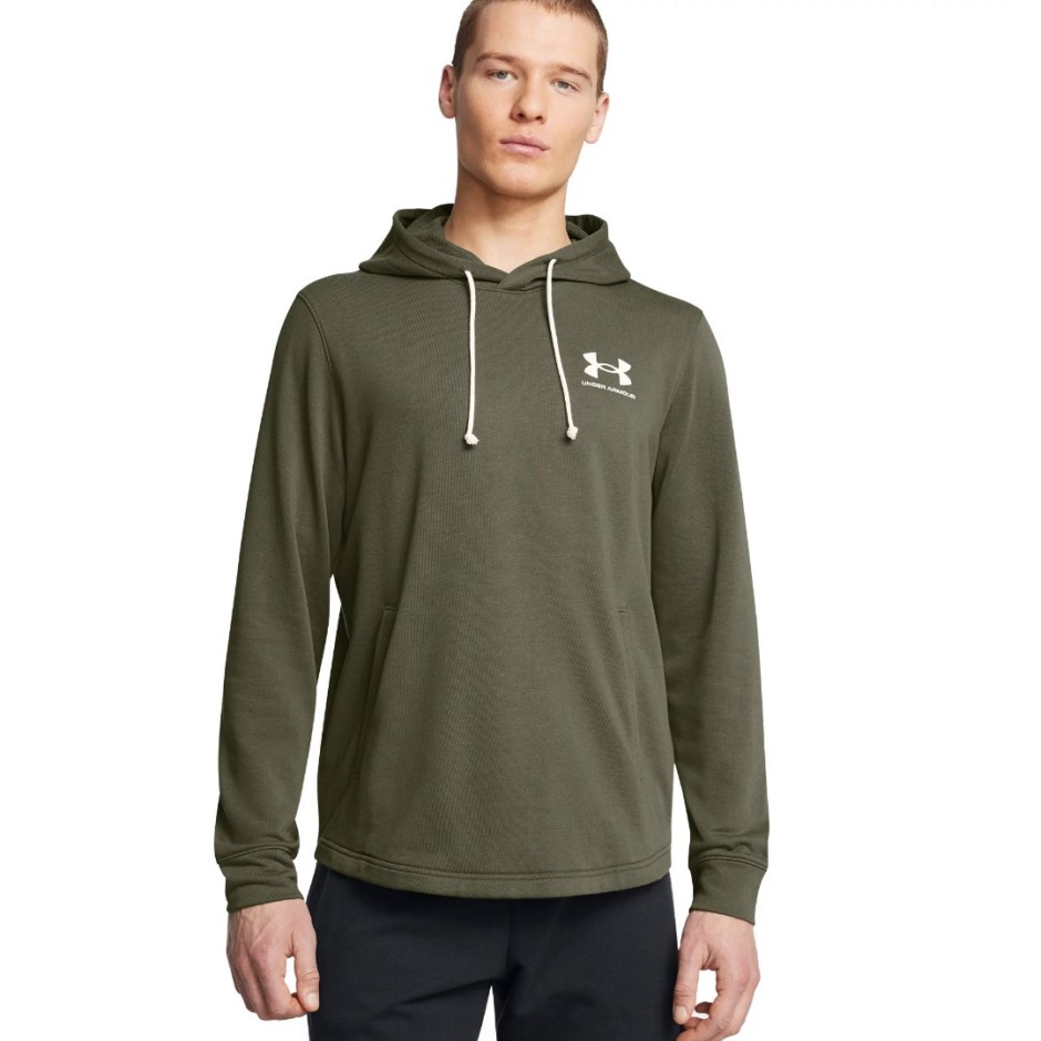 UNDER ARMOUR RIVAL TERRY LC HD 1370401-390 Κhaki