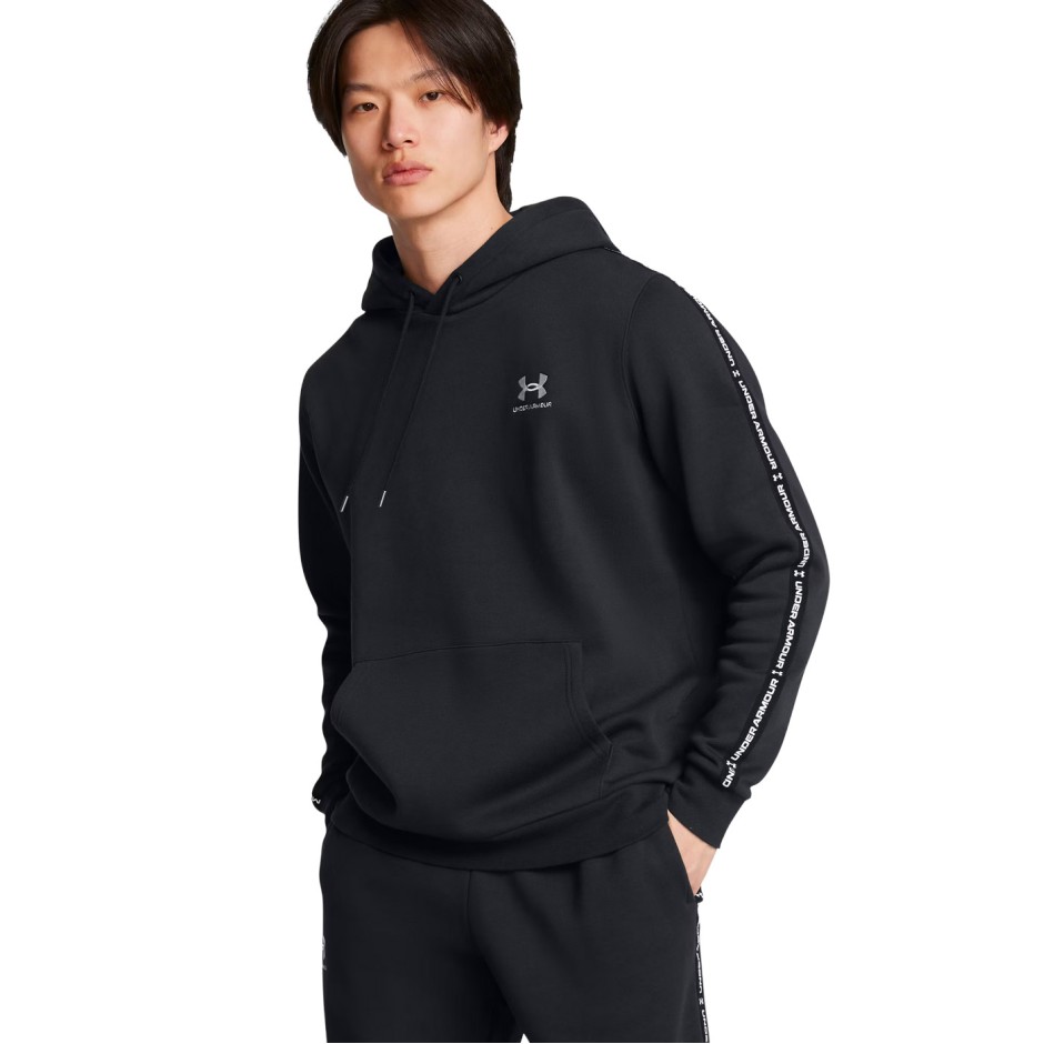 Ανδρικό Φούτερ Μαύρο - Under Armour Icon Fleece Taping