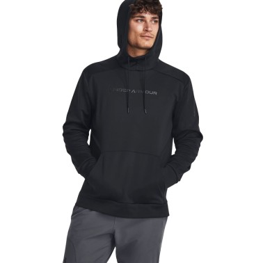 Under Armour Armour Fleece Graphic Μαύρο - Ανδρική Μπλούζα Φούτερ