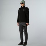 Ανδρική Μακρυμάνικη Μπλούζα Μαύρη - The North Face Glacier 1/4 Zip Fleece Εικόνα 1