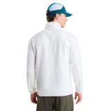 Ανδρική Μακρυμάνικη Μπλούζα Λευκή - The North Face Glacier 1/4 Zip Fleece Εικόνα 0