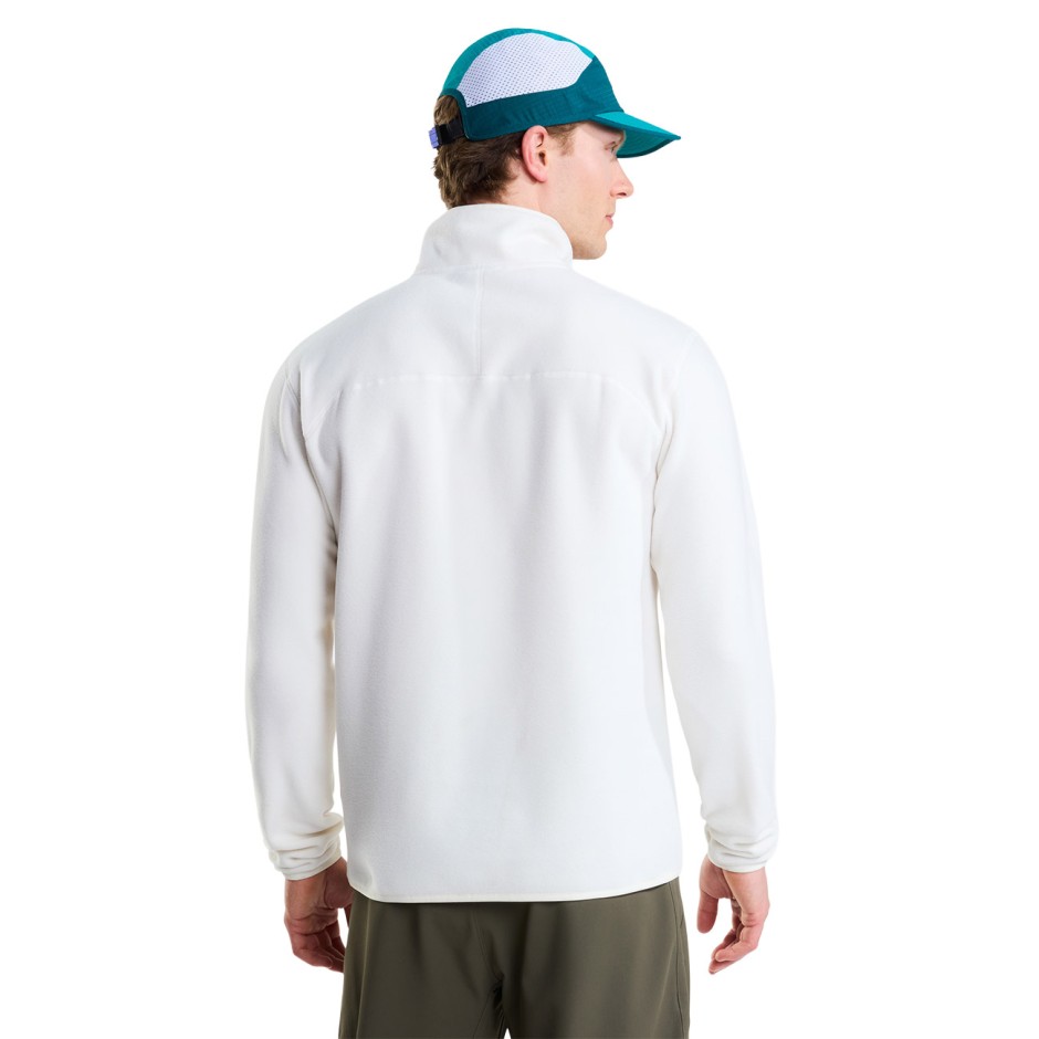 Ανδρική Μακρυμάνικη Μπλούζα Λευκή - The North Face Glacier 1/4 Zip Fleece