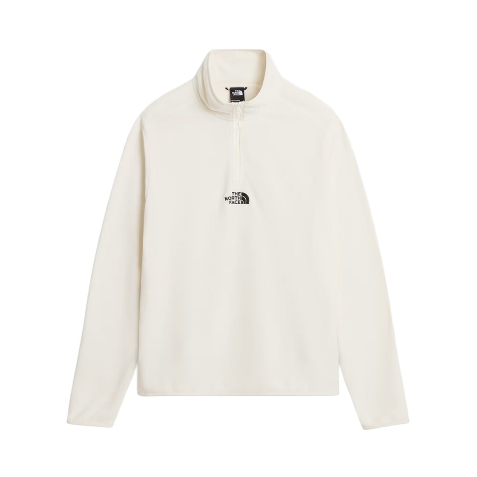 Ανδρική Μακρυμάνικη Μπλούζα Λευκή - The North Face Glacier 1/4 Zip Fleece