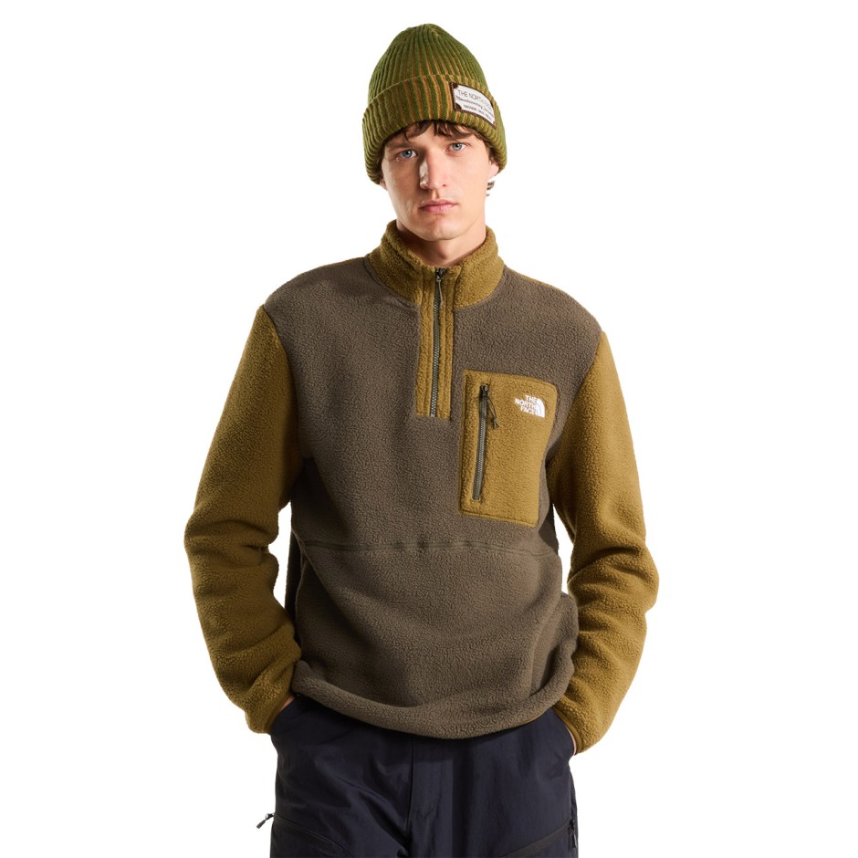 THE NORTH FACE M YUMIORI 1/4 ZIP NF0A883SUG8-UG8 Καφέ
