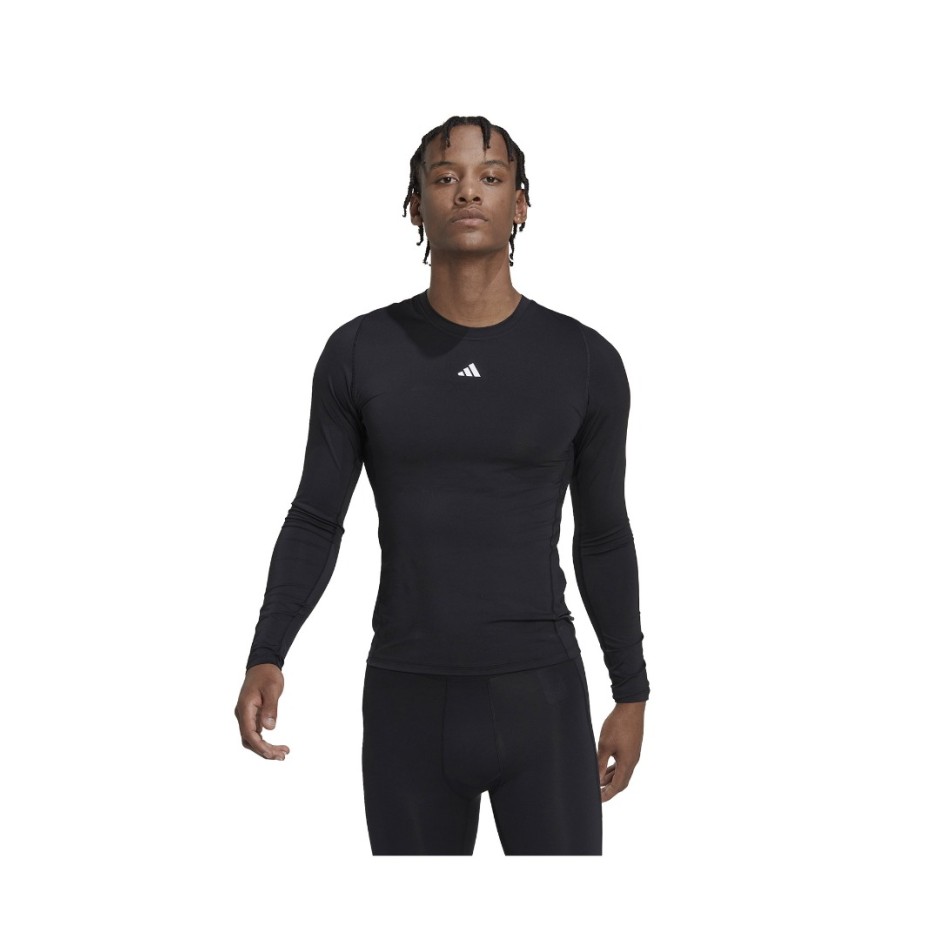 Ανδρική Ισοθερμική Μπλούζα Μαύρη - adidas Performance Techfit