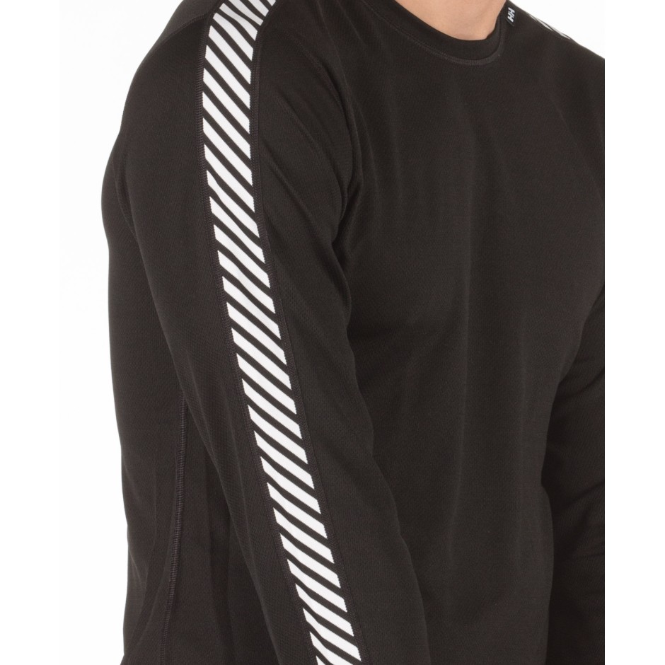 HELLY HANSEN LIFA STRIPE CREW 48800-998 Black