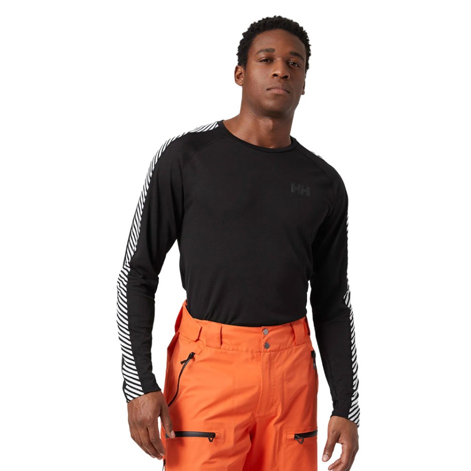 HELLY HANSEN HEH LIFA ACTIVE STRIPE CREW 49412 990 Black