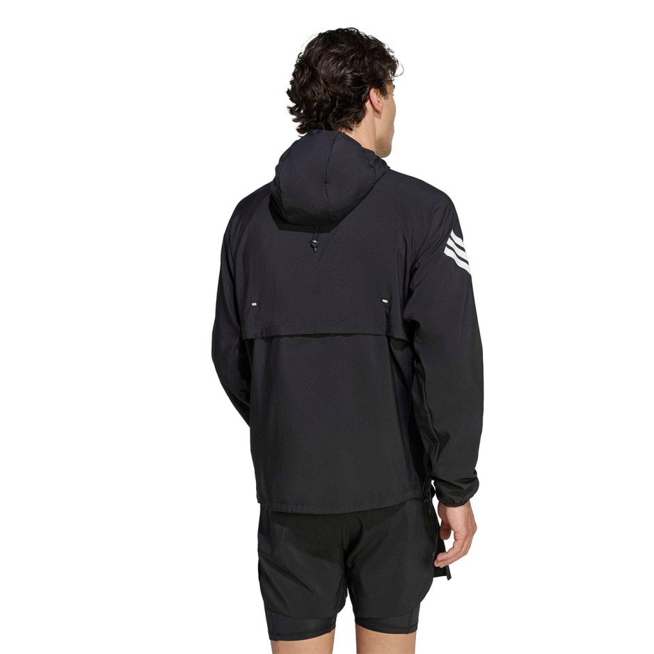 Ανδρικό Μπουφάν για Τρέξιμο Μαύρο - adidas Performance adi365 Iconic