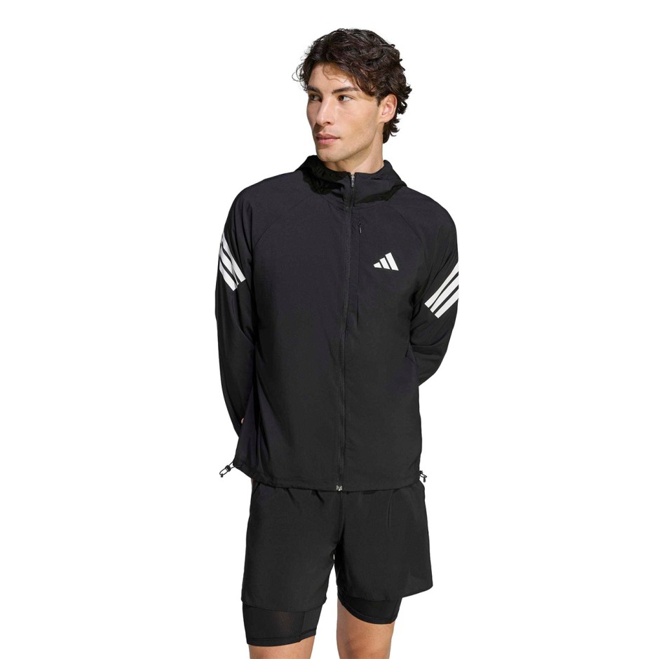 Ανδρικό Μπουφάν για Τρέξιμο Μαύρο - adidas Performance adi365 Iconic
