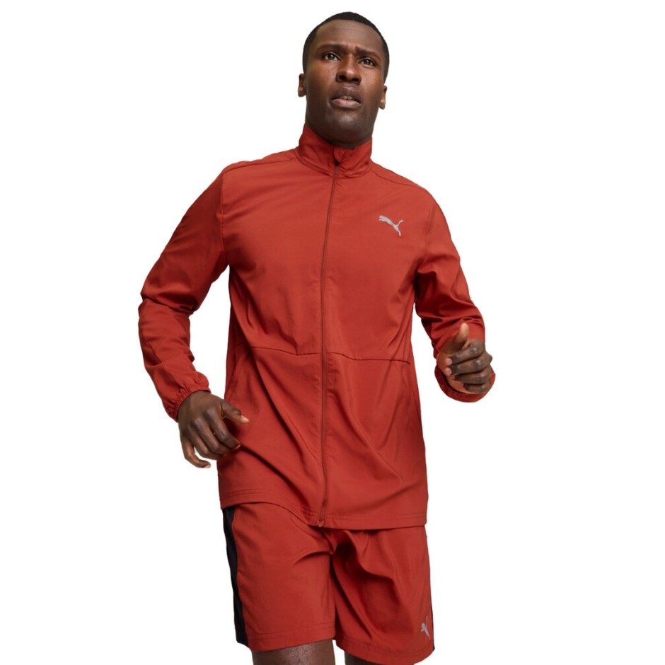 PUMA RUN FAVORITE WOVEN JACKET M 523155-63 Red