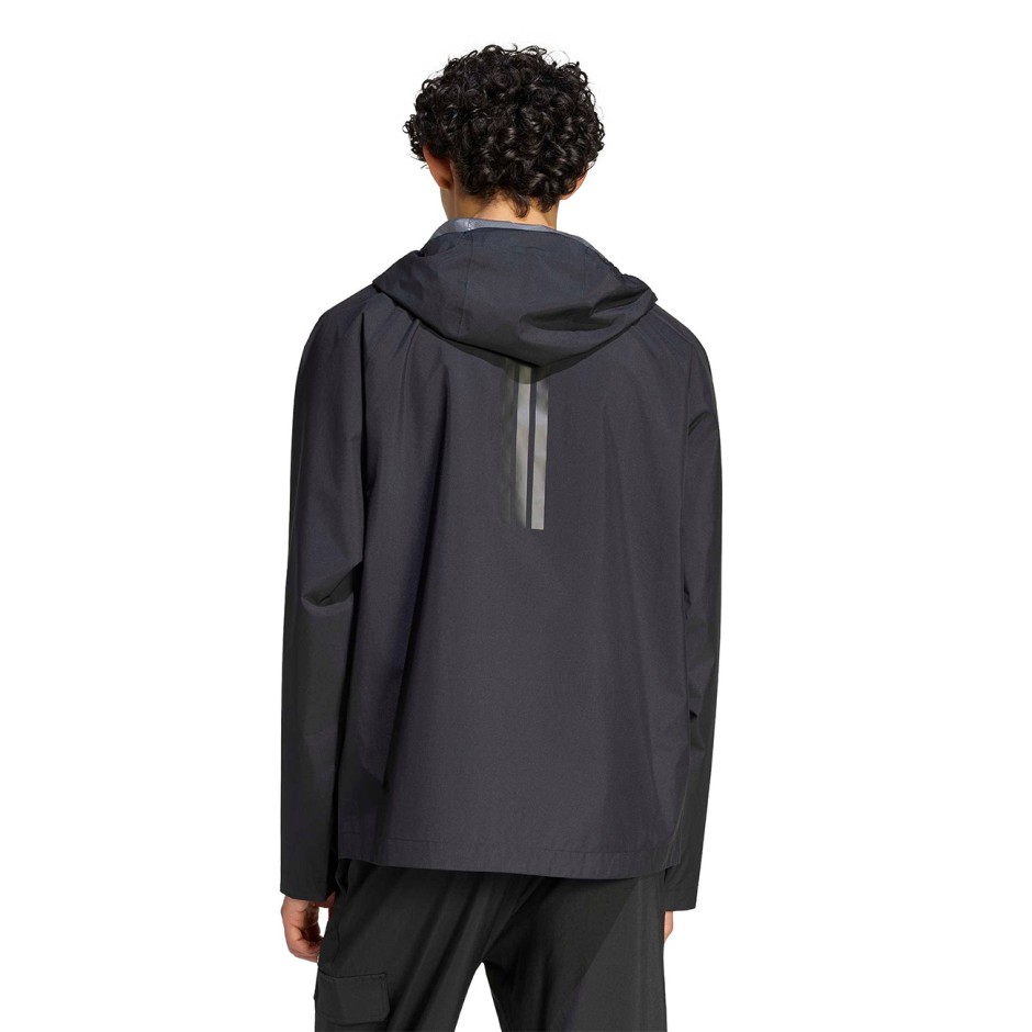 Ανδρικό Μπουφάν Μαύρο - adidas Sportswear Essentials Rain
