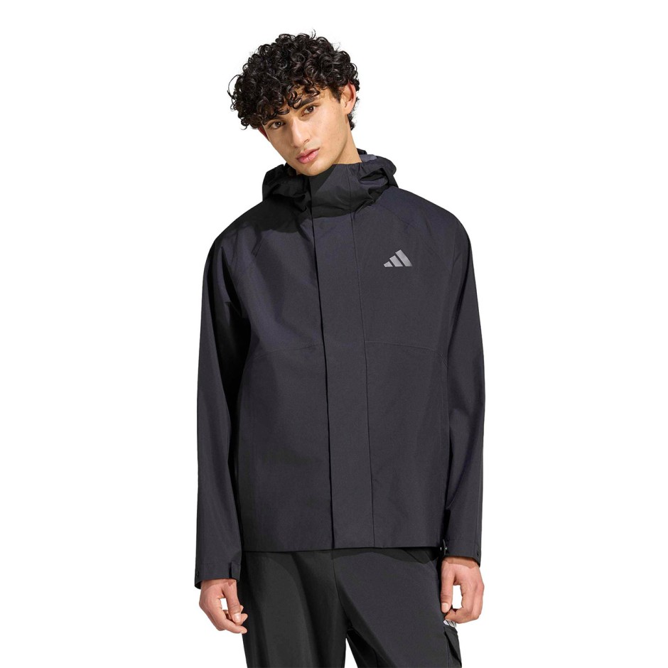 Ανδρικό Μπουφάν Μαύρο - adidas Sportswear Essentials Rain