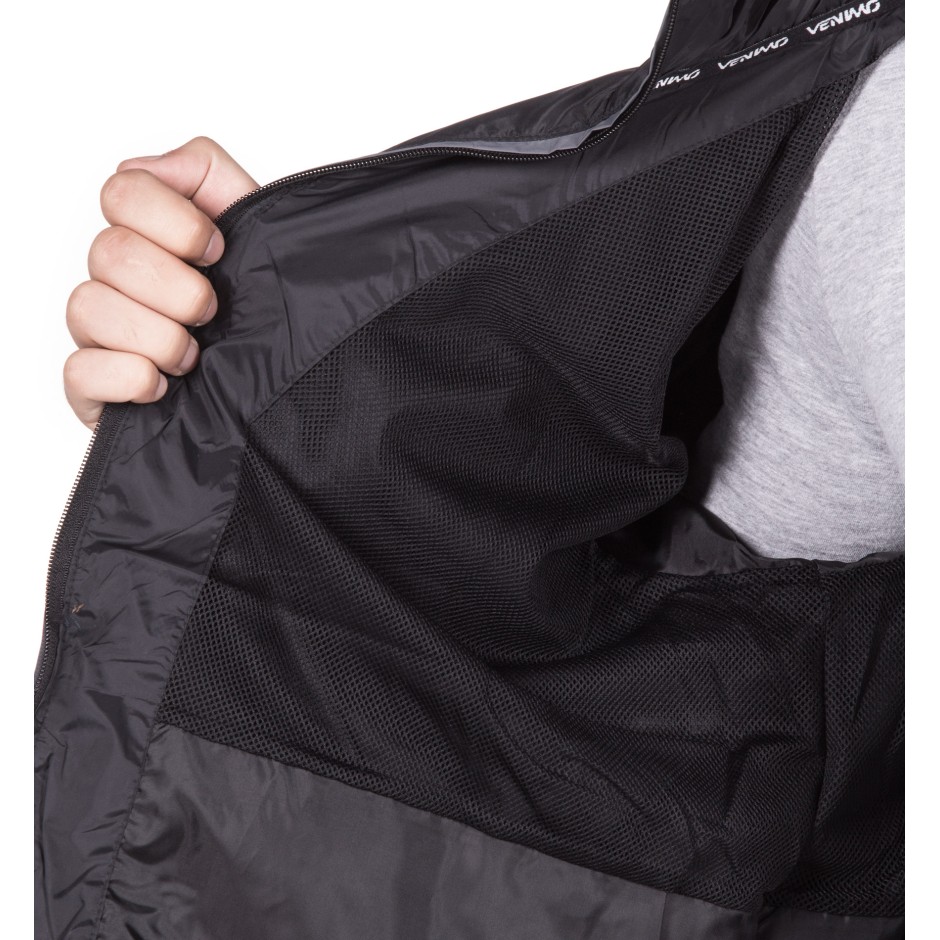 Ανδρικό Αντιανεμικό Μπουφάν Προπόνησης Μαύρο - VENIMO Solid