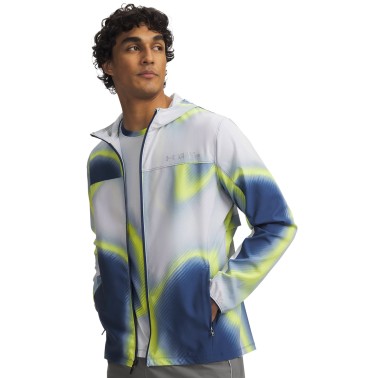 Men's Running Jacket Colorful - Under Armour Velociti Storm