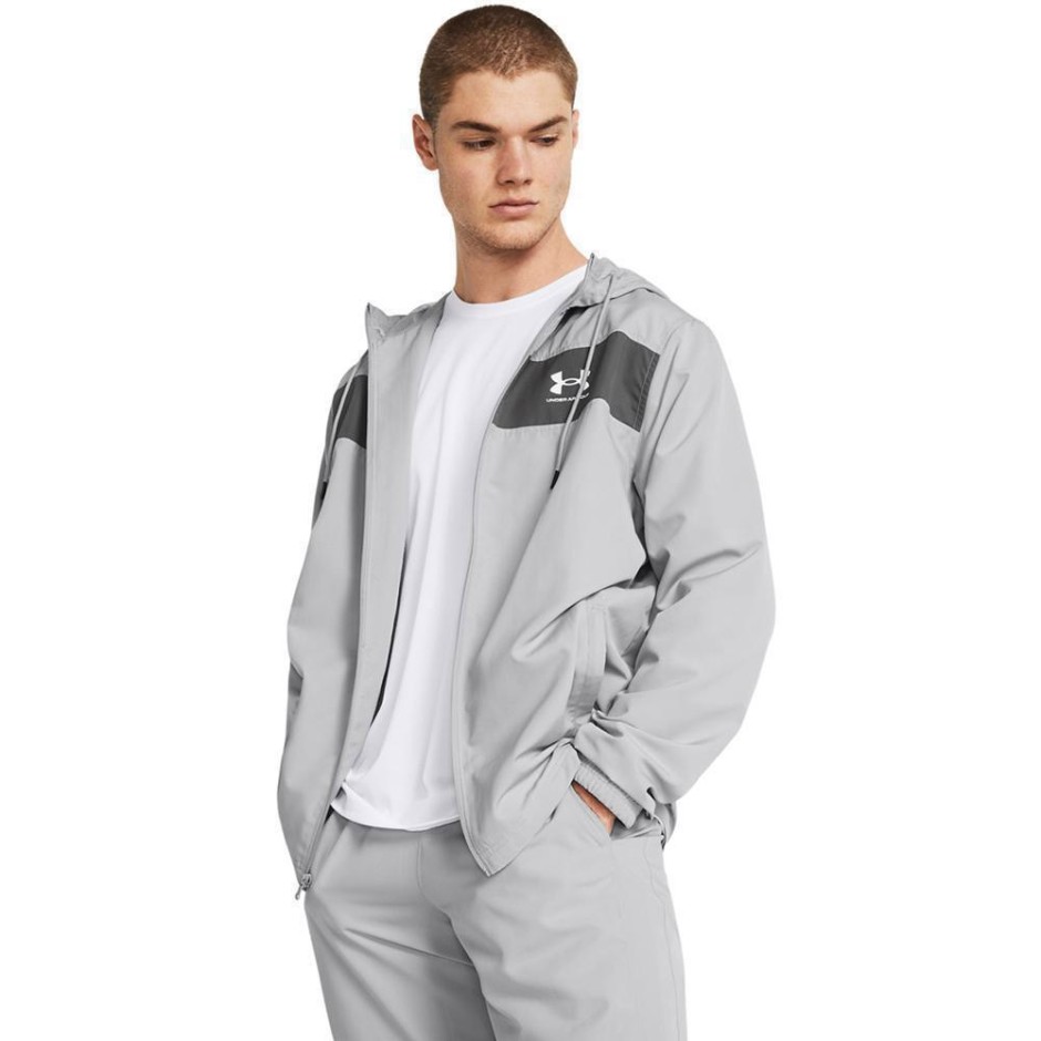 Ανδρικό Μπουφάν Γκρι - Under Armour Sportstyle Windbreaker 