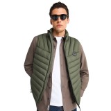 Ανδρικό Αμάνικο Μπουφάν Χακί - Funky Buddha Εικόνα 