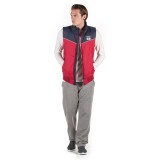 BASEHIT FAKE DOWN QUILTED VEST JACKET 182.BM10.135-NT416RED/NAVY Κόκκινο