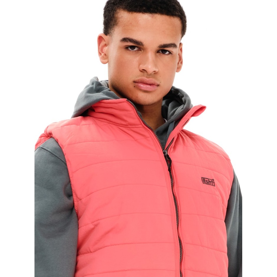 BASEHIT MEN'S VEST JACKET 191.BM10.32-TT73 CORAL Κοραλί