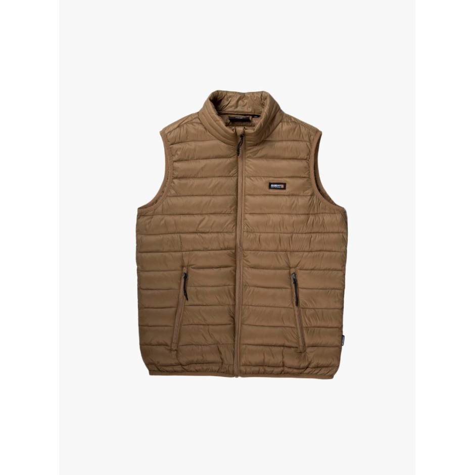 BASEHIT MEN'S PUFFER VEST JACKET 201.BM10.141-NL GOLD BROWN Brown