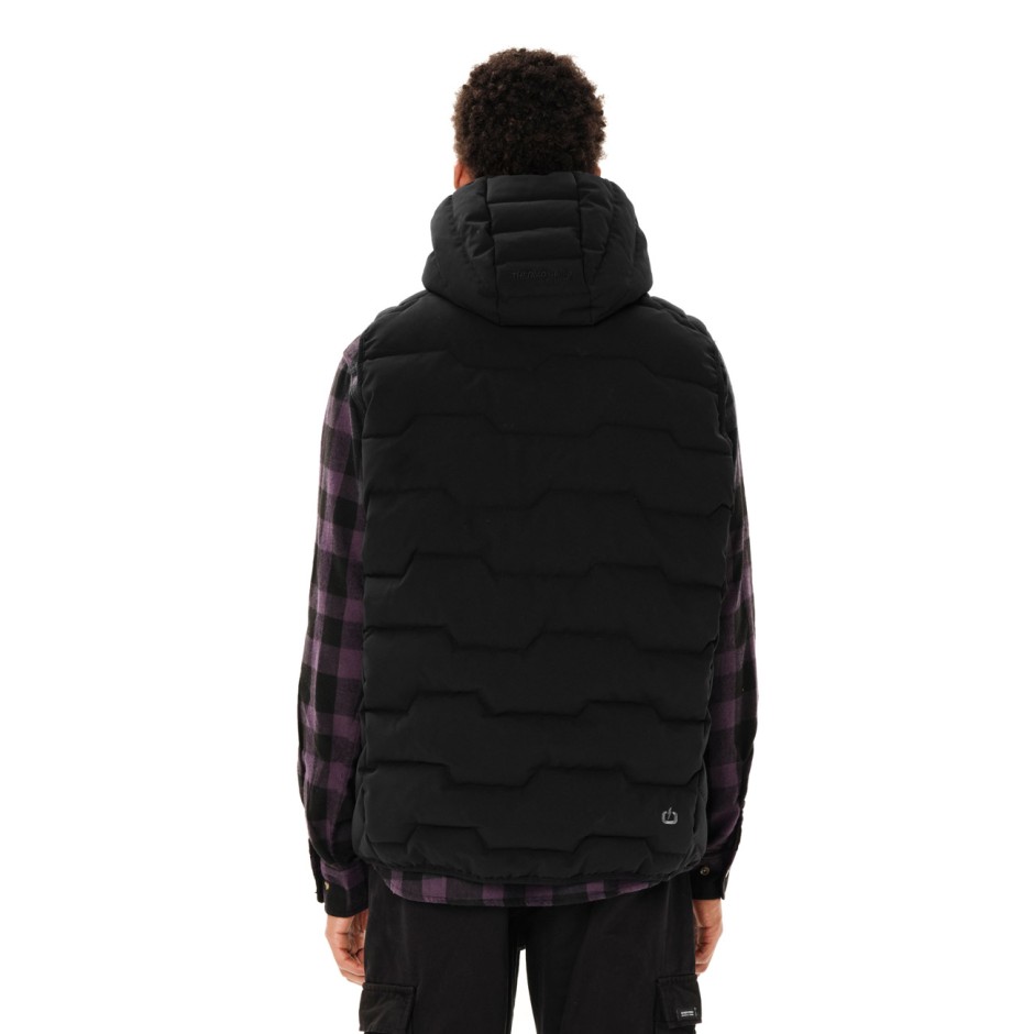 EMERSON MEN'S VEST JACKET 262.EM10.57-BLACK Black