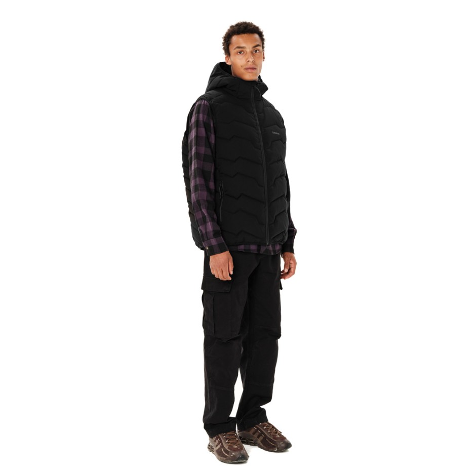 EMERSON MEN'S VEST JACKET 262.EM10.57-BLACK Black