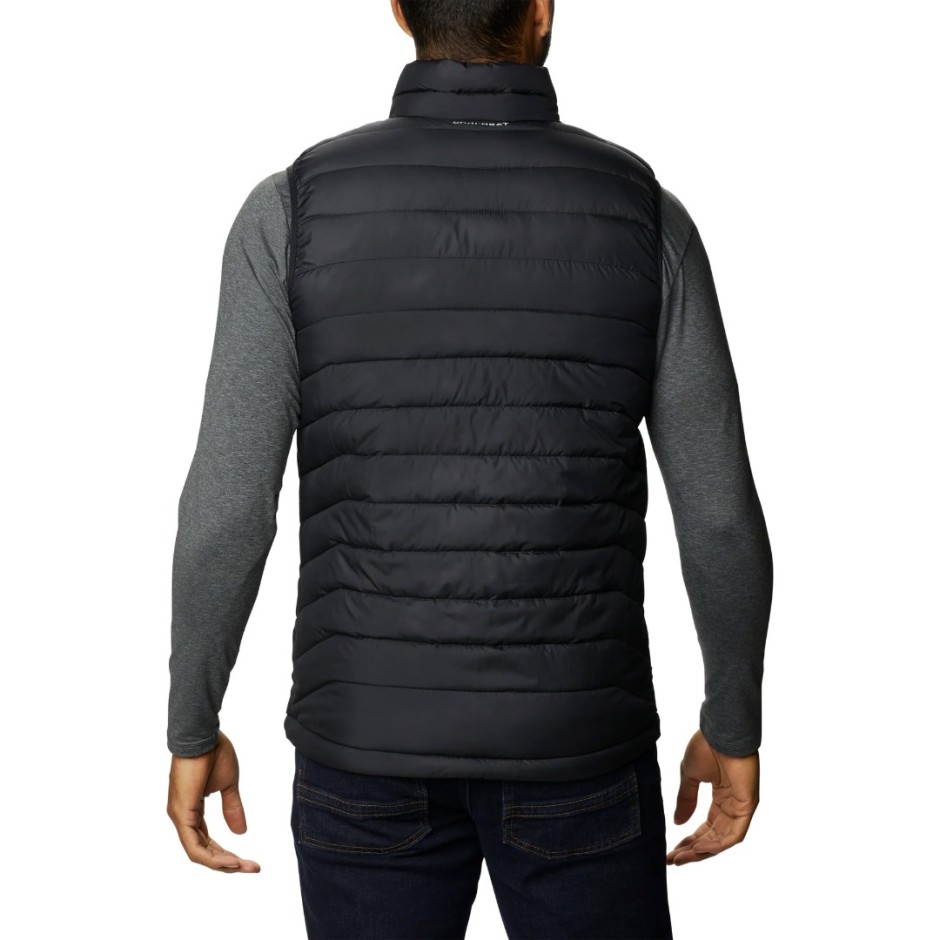 Ανδρικό Αμάνικο Μπουφάν Μαύρο - Columbia Powder Lite II Vest
