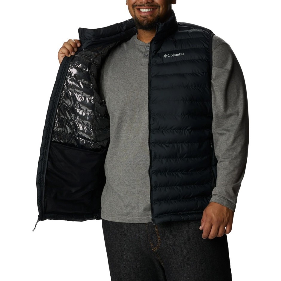 Ανδρικό Αμάνικο Μπουφάν Μαύρο - Columbia Powder Lite II Vest