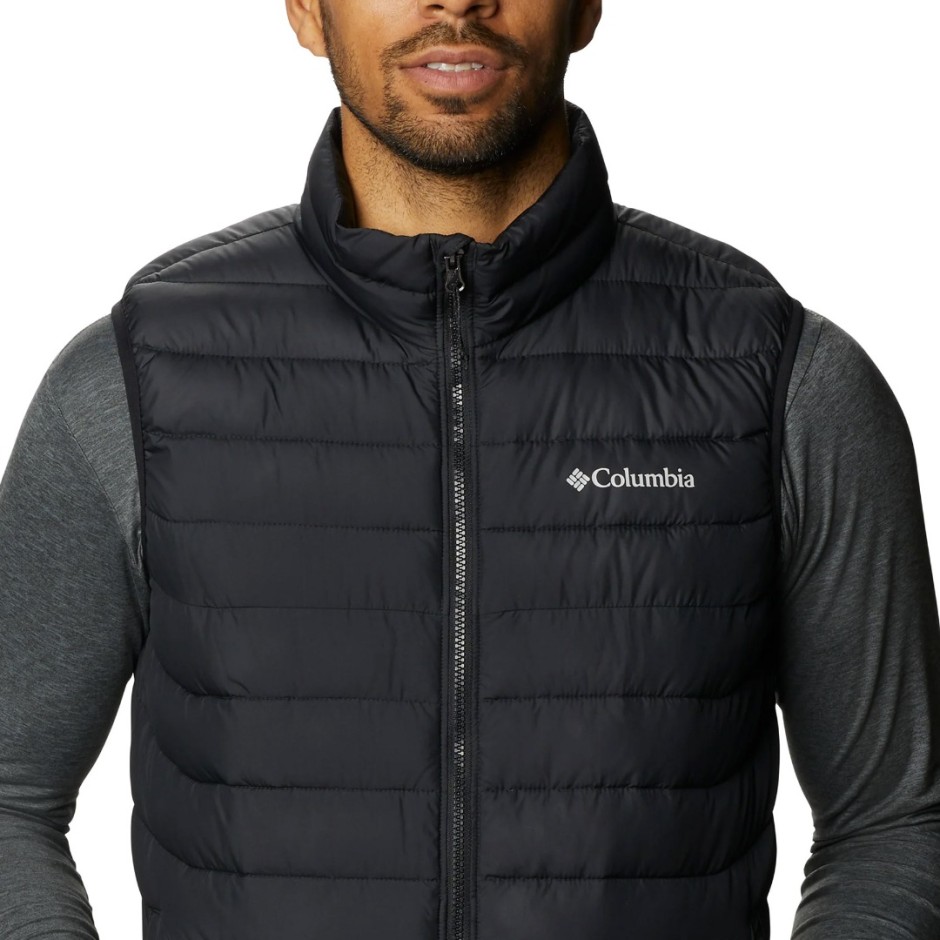 Ανδρικό Αμάνικο Μπουφάν Μαύρο - Columbia Powder Lite II Vest