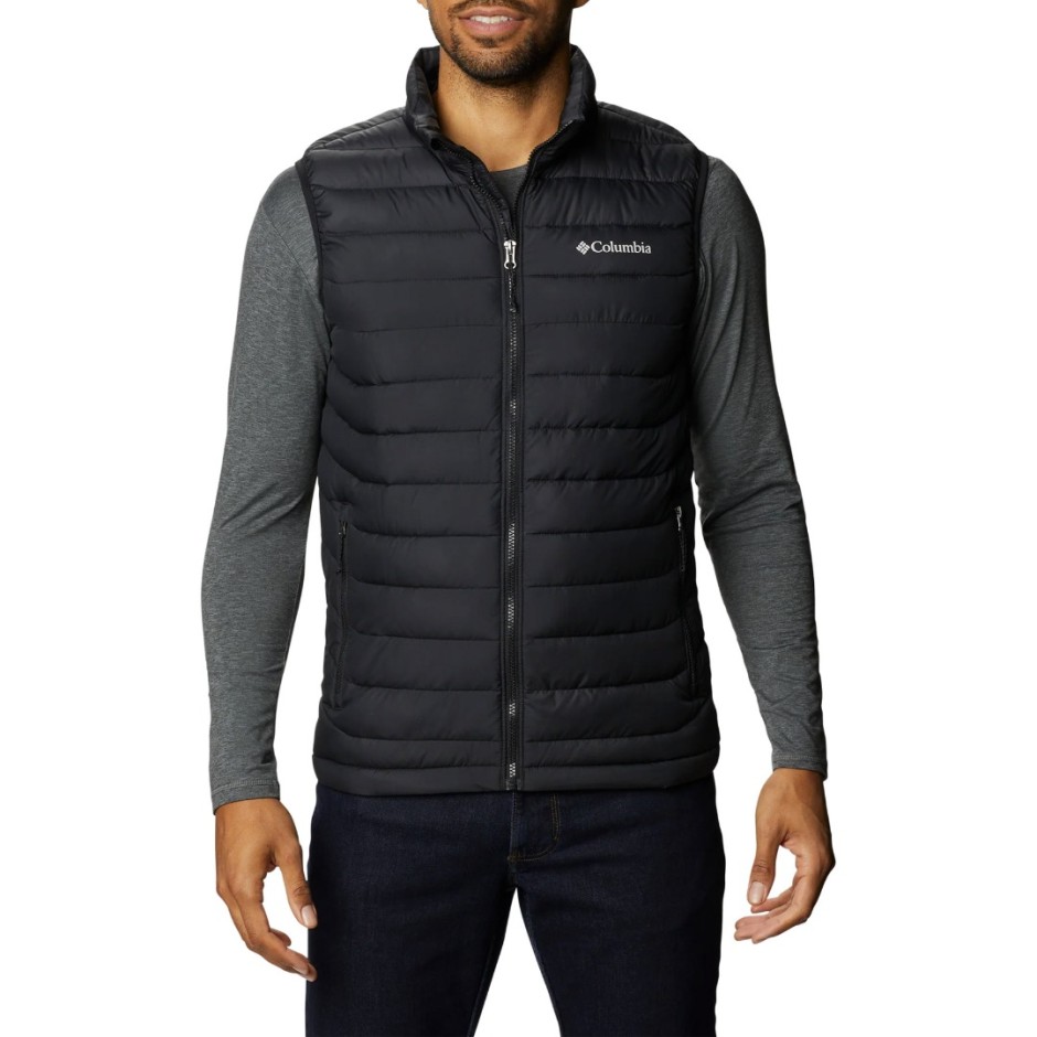 Ανδρικό Αμάνικο Μπουφάν Μαύρο - Columbia Powder Lite II Vest