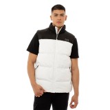 BE:NATION PUFFER TWO COLOUR VEST LOGO JACKET 08302404-02 White Image 