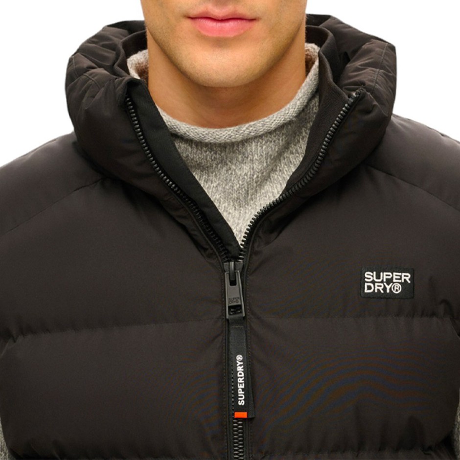 SUPERDRY D2 SDCD SPORTS PUFFER GILET M5011897A-02A Black
