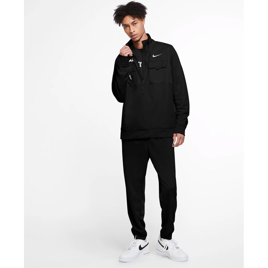 NIKE AIR MEN'S 1/2-ZIP JACKET CU4168-010 Black
