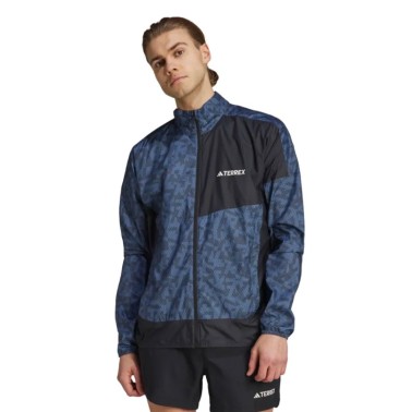 adidas Performance Terrex Μαύρο - Ανδρικό Αντιανεμικό Μπουφάν